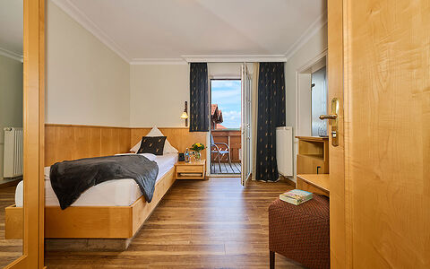 Einzelzimmer Landhaus Komfort im Wellnesshotel in Bayern